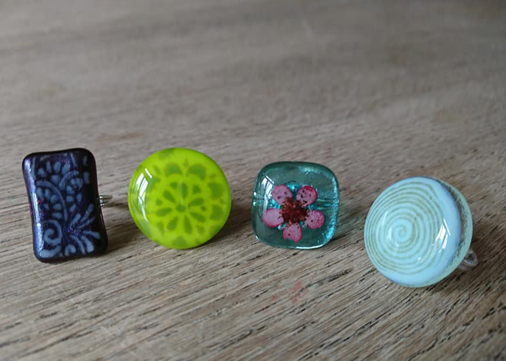 Joanna Watson - Fused Glass Rings