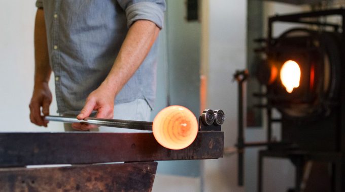Hot Glassblowing Orb