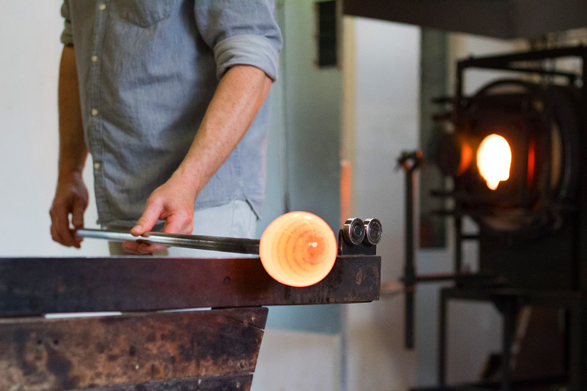 Hot Glassblowing Orb